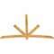 Ekena Millwork Alberta Rough Sawn Timber Gable Bracket, Western Red Cedar, 84"W x 56"H x 2"D x 4"F, 16/12 Pitch GBW084X56X0204ALB00RWR - alternate 2